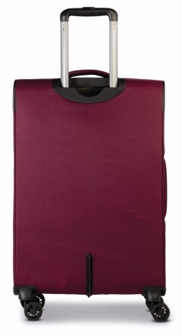 Troler mediu Worldpack Bern F10508, 68x42x27 cm, bagaj de cală, poliester, cifru TSA, 4 roți duble, grena - Img 4
