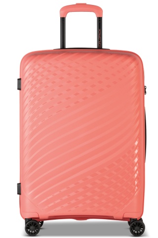 Troler Mediu Worldpack MAUI, F10520, 65 cm, Polipropilenă, Cifru TSA, 4 Roți Duble 360°, Coral - Img 6