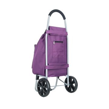 Carucior cumparaturi Madisson SW42028, 55L, 2 roti, buzunar termoizolant, mov - Img 19