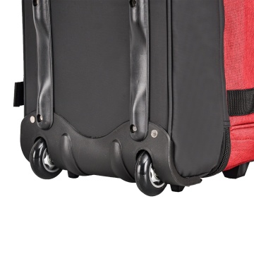 Geanta de voiaj cu role Lee Cooper, 2 compartimente, poliester 600D/bumbac, 50 cm, grena - Img 11