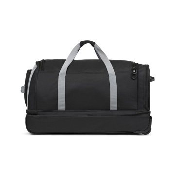 Geanta de voiaj cu role XL TravelZ, 2 compartimente, poliester, 72 cm, negru - Img 6
