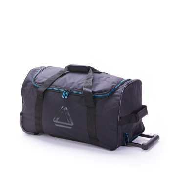 Geanta de voiaj impermeabila cu role Davidts Rapid Air, Nylon Dobby, 50 cm, Negru
