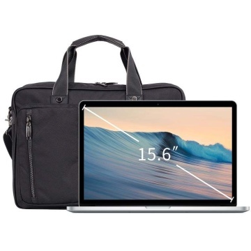 Geanta laptop/documente Wizz Air/Ryanair, Snowball, SW22111, Poliester 1680D, Negru - Img 6