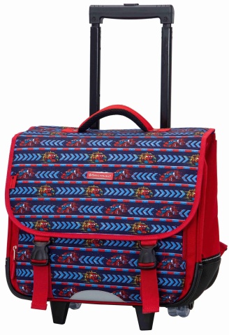 Ghiozdan cu role, Snowball, SW95241, Bleumarin/Rosu