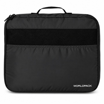 Organizator Bagaj, 3 Piese, Poliester, Worldpack, F10461, Negru - Img 3