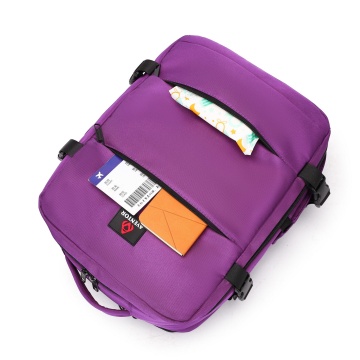 Rucsac Avion Aventor 40x30x20 cm Wizz Air/Ryanair, Poliester, 24 L, Mâner tip Geantă, AV202, Mov - Img 4