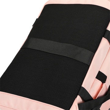 Rucsac calatorie Aventor AV201, bagaj de mana avion Ryanair/Wizz Air, 40x25x20 cm, poliester, maner tip geanta, rose - Img 10