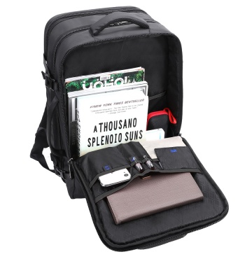 Rucsac Calatorie, Extensibil, Poliester 1680D, Laptop 17", Port USB, Snowball, SW22143, Negru - Img 11
