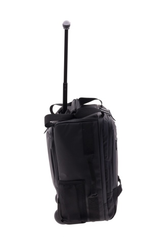 Rucsac cu role 40x25x20 cm, Wizz Air/Ryanair, PVC impermeabil, Gladiator Polar, MG 3958, 14", Negru - Img 4
