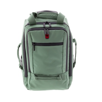 Rucsac cu role 40x25x20 cm, Wizz Air/Ryanair, PVC impermeabil, Gladiator Polar, MG 3958, 14", Verde - Img 6