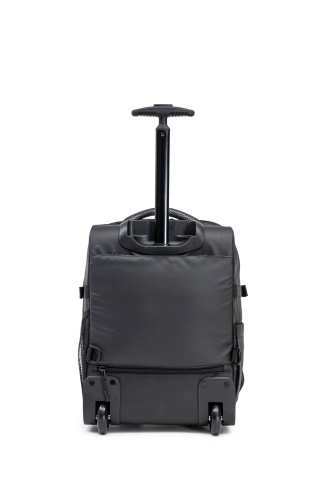 Rucsac cu Role Aventor 40x30x20 cm, Wizz Air/Ryanair, Extensibil, 24 L, Poliester Impermeabil, AV203, Negru - Img 8