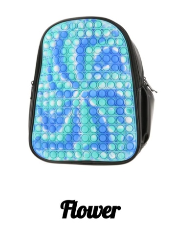 Rucsac Joy Pop It piele ecologica P11, 31 x 24 x 12 cm, Flower