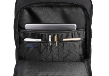 Rucsac laptop 15.6 " Snowball SW22146, 46×30×14 cm , extensibil +20%, impermeabil, port USB, poliester 1680D, negru - Img 2