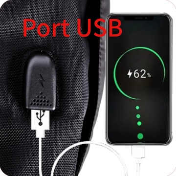 Rucsac laptop 15.6", Wizz Air/Ryanair, Snowball, SW22107, poliester 1680D, port USB, negru - Img 8