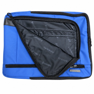 Rucsac tip geanta 15'6" Davidts Escape, Poliester 600D/PVC, Albastru - Img 2