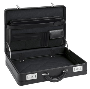Servieta Tip Diplomat Piele naturala D&N DN2663 Negru - Img 2