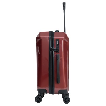 Set Troler de cabină Aventor + Geantă voiaj Benzi 40x25x20 cm, Grena - Img 5