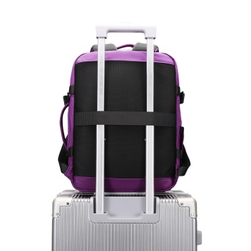 Set Troler de cabină Aventor + Rucsac Avion 40x30x20 cm, roșu/mov - Img 19