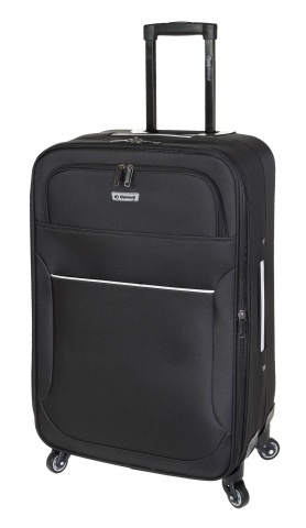Set trolere extensibile Diplomat ZC 3004, poliester, 4 roti, 3 piese, negru - Img 7