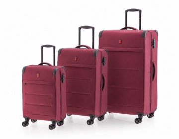 Set Trolere Extensibile Gladiator Helios, 3 Piese, Poliester, Cifru TSA, 4 Roți Duble, Grena