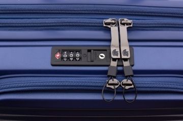 Set Trolere Extensibile, Policarbonat, Cifru TSA, Gladiator, Nomadtec, MG 32 - 3 Piese, Bleumarin - Img 11