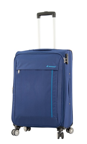Set Trolere Madisson SW35703, 4 Roti Duble, Poliester, 3 Piese, Bleumarin - Img 8