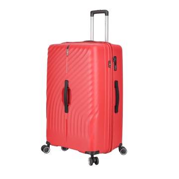 Set trolere Snowball SW47203, polipropilena, fermoar antifurt, cifru TSA, 4 roti duble, 3 piese, rosu - Img 3