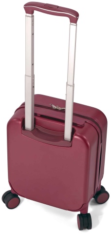 Troler cabina Benzi XS, 40x30x20 cm - bagaj de mana avion Wizz Air, ABS, BZ 5789, grena - Img 6