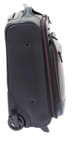 Troler Cabina Davidts Oran Compartiment Laptop 17", Piele Ecologica, 52 cm, Negru - Img 3