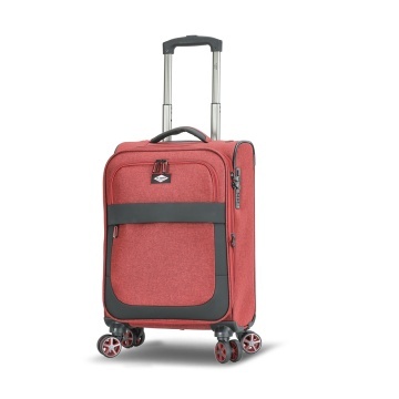 Troler Cabină Extensibil 55x35x20 cm Lee Cooper, Poliester, 4 Roti Duble, LC33503, Grena - Img 14