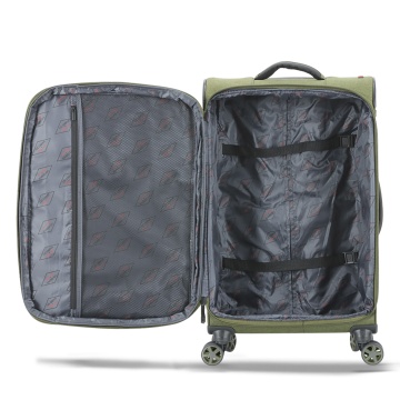 Troler Cabină Extensibil 55x35x20 cm Lee Cooper, Poliester, 4 Roti Duble, LC33503, Kaki - Img 2