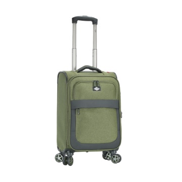 Troler Cabină Extensibil 55x35x20 cm Lee Cooper, Poliester, 4 Roti Duble, LC33503, Kaki - Img 12