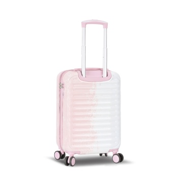 Troler Cabină Extensibil 55x36x22 cm Madisson, Fermoar Antifurt, Policarbonat, SW65203, Roz/Alb - Img 11