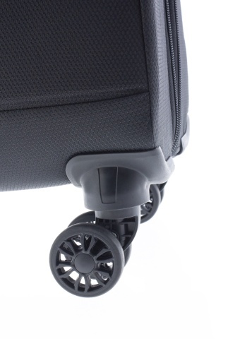 Troler Cabină Extensibil 55x38x20 cm Gladiator Helios, Poliester, Cifru TSA, 4 Roți Duble, Negru - Img 10