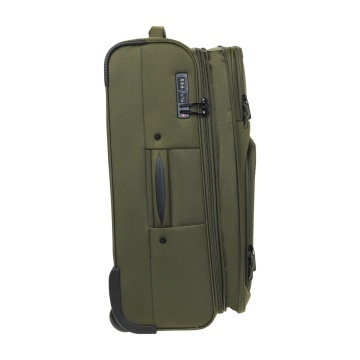 Troler Cabină Extensibil Diplomat 55x37x25 cm, Poliester, 2 Roți, ZC 6100, Kaki - Img 3
