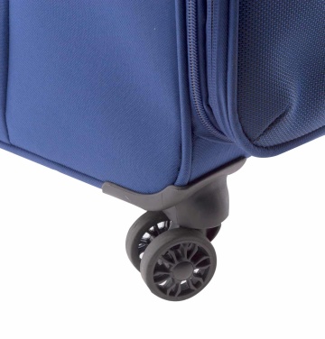 Troler Cabina Extensibil Gladiator 3D MG 2010, Poliester, 4 Roti Duble, 55 cm, Bleumarin - Img 4