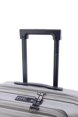 Troler Cabina Extensibil, Policarbonat, Comp. Laptop 15", Cifru TSA, Gladiator, Nomadtec, MG 3210 - 55 cm, Bej - Img 8