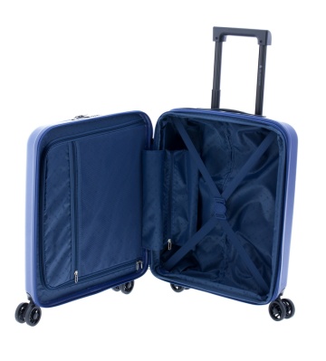 Troler Cabina Extensibil, Policarbonat, Comp. Laptop 15", Cifru TSA, Gladiator, Nomadtec, MG 3210 - 55 cm, Bleumarin - Img 4