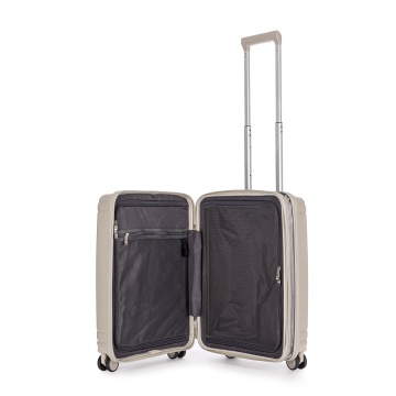 Troler Cabina extensibil Stratic S Straw T, 55x39x23 cm, Bej - Img 2
