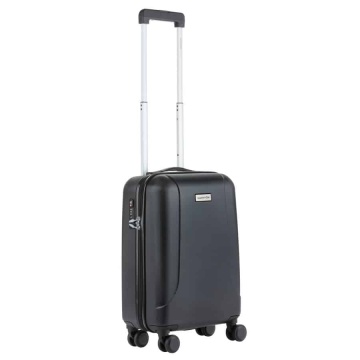 Troler Cabina, Policarbonat/ABS, 4 Roti Duble, cifru TSA, CarryOn Skyhopper, 55 cm, Negru - Img 4