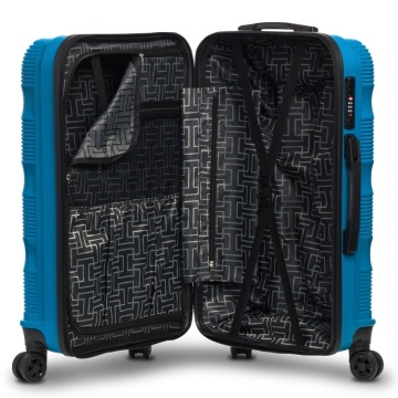 Troler Cabina, Polipropilena, 4 Roti Duble, Cifru TSA, Worldpack, Rio, F10441, Albastru - Img 2