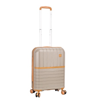 Troler Cabina Polipropilena, Fermoar Antifurt, Cifru TSA, Snowball, SW49403, 55.5 cm, Auriu - Img 12