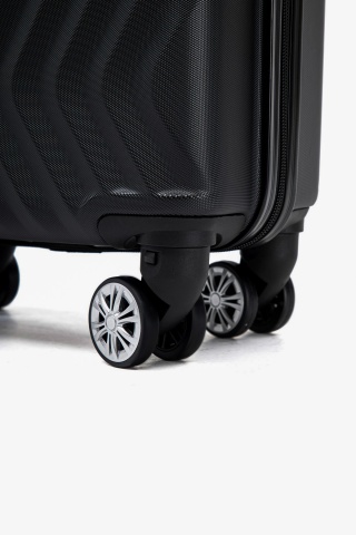 Troler Cabină XS Aventor, 40×30×20 cm, Roți Detașabile, ABS, 23 L, AV104, Negru - Img 3