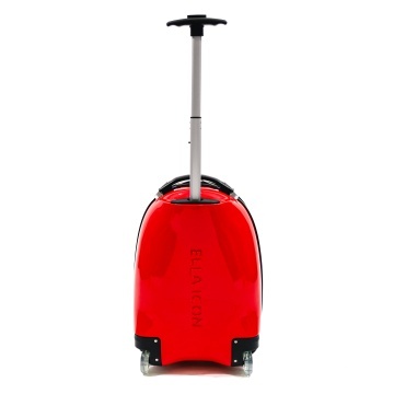 Troler Copii ABS/Policarbonat 2 Roti Ella Icon Space Cat 46 x 30 x 24 cm Rosu - Img 6