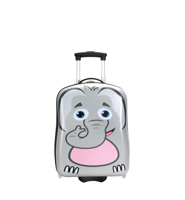 Troler Copii, Snowball, Policarbonat, 2 Roti, SW05518, 48 cm, Elefant