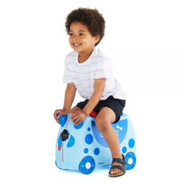Troler copii Trunki Dougie Catelul - 46 cm Albastru deschis - Img 13