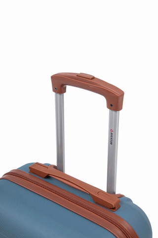 Troler de Cabină Aventor, 55x35x20 cm, ABS, Cifru, 4 roți duble 360°, 32 L, AV107, Albastru - Img 17