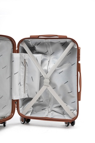 Troler de Cabină Aventor, 55x35x20 cm, ABS, Cifru, 4 roți duble 360°, 32 L, AV107, Negru - Img 7