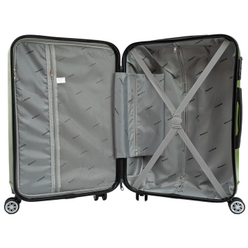Troler de cabina Aventor AV104, 55x36x22 cm, bagaj de mana, 100%ABS, cifru, 4 roti duble 360°, verde - Img 2