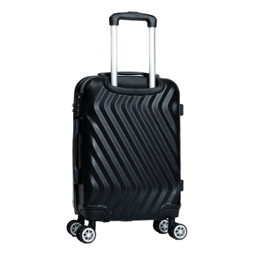 Troler de cabina Aventor AV104, 55x36x22 cm, bagaj de mana, 100%ABS, cifru, 4 roti duble 360°, negru - Img 7